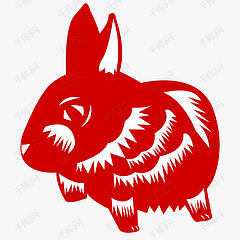 红色的小兔子