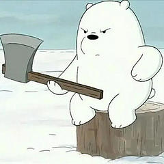 愤怒的小白熊