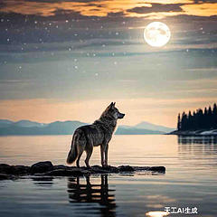 贝加尔湖畔的狼