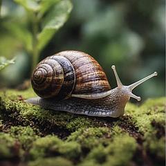 一个奔跑的小蜗牛